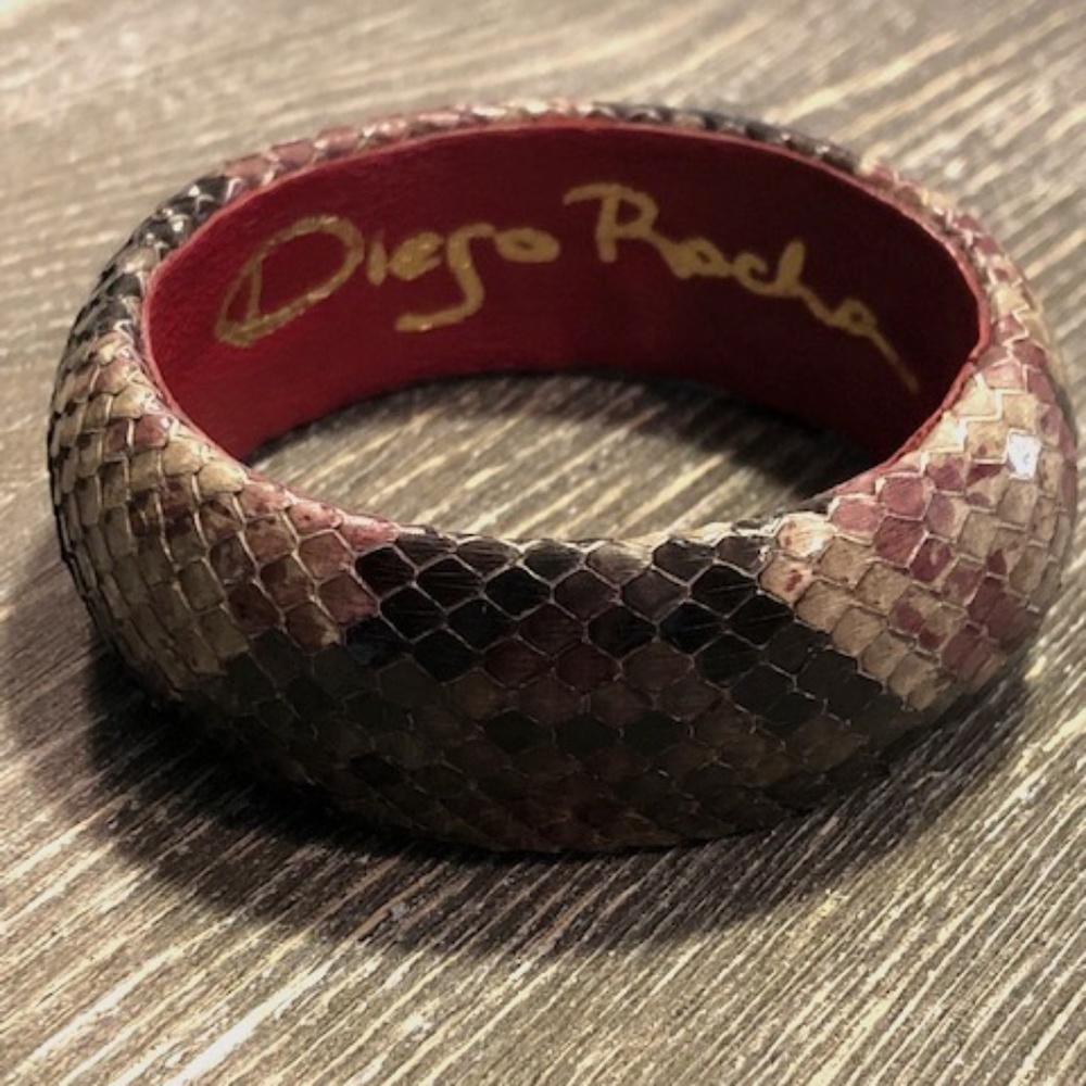 Diego Rocha Handpainted Python Bangle - image 1